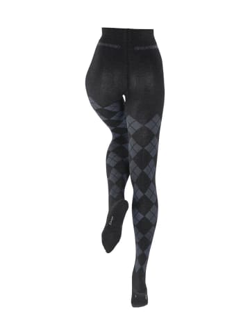 Burlington Strumpfhose Fine Argyle in Anthra.mel
