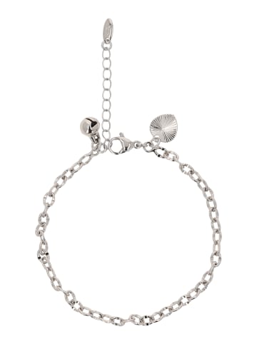 faina Women Chain Link Bracelet With Charms in Silver