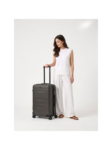 Police London 4 Rollen Trolley 64 cm mit Dehnfalte cool olive