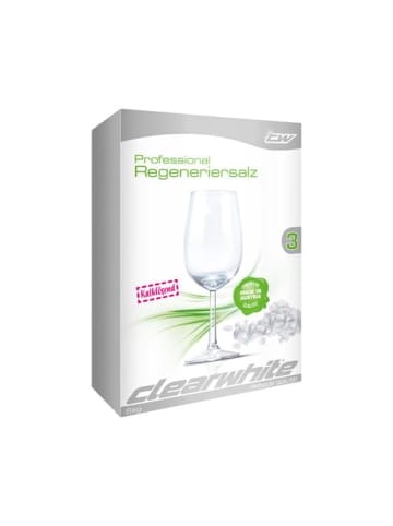 Clearwhite Waschpulver Waschmittel Regeneriersalz 6kg in Weiß