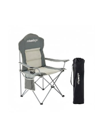 relaxdays Camping Stuhl in Grau