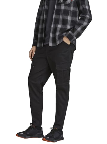 Jack & Jones Cargo JJIACE JJDEX TAPERED AKM BLACK tapered in Schwarz