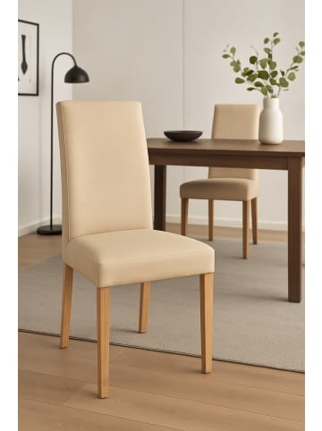 möbel-direkt Polsterstuhl (2Stück) Mia in beigefarben