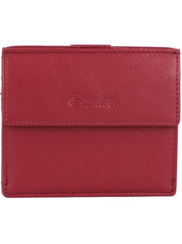 Esquire Oslo Kreditkartenetui RFID Leder 9,5 cm in rot