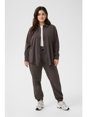 KAFFE curve Langarm - Hemd KCnana Regular fit in Black Oyster