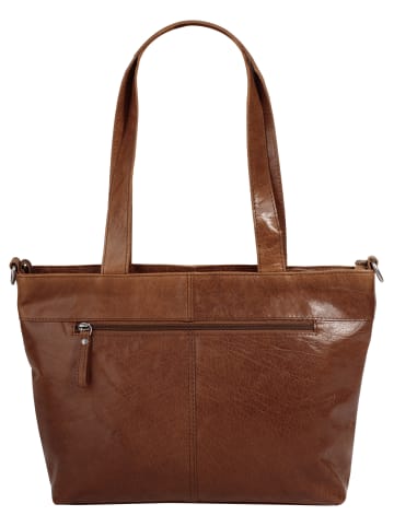 SPIKES & SPARROW Shopper echt Leder in cognac