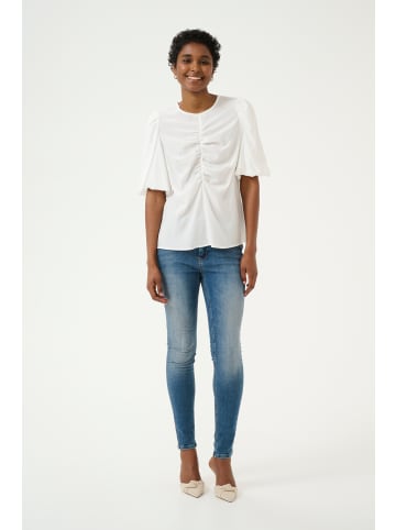 CULTURE Kurzarm-Bluse CUbaya in Spring Gardenia