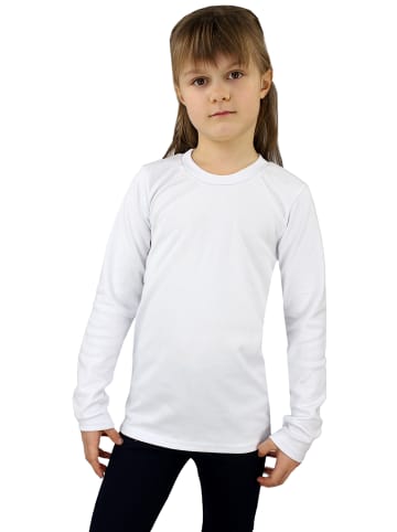 TupTam Kinder Unisex Unterhemd Langarm 3er Pack in weiß