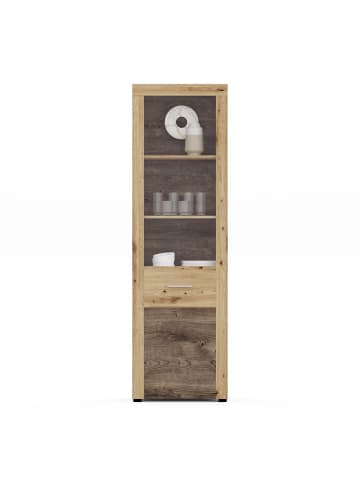 ebuy24 Vitrinenschrank Fly Eiche 57 x 34 cm