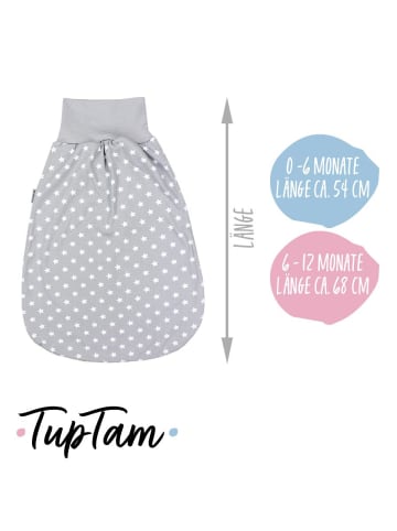 TupTam Baby Strampelsack mit breitem Bund Unwattiert in grau