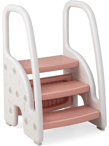 COSTWAY 3 stufig Tritthocker ab 1 Jahre in Rosa