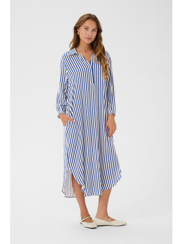 CULTURE Kleid CUdenia Loose fit in Mazarine Blue/White Stripe