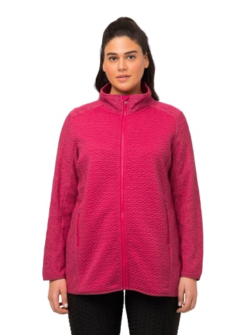 Ulla Popken Sweatjacke in rosen rot