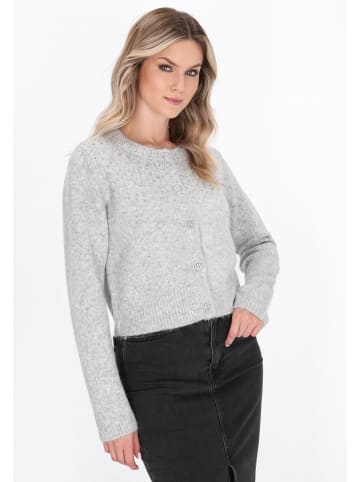 DreiMaster Vintage Women Cardigan in light grey melange