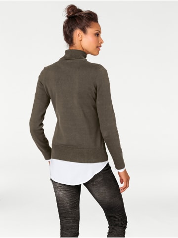 Heine Rollkragenpullover in oliv