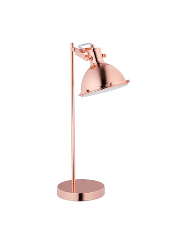 relaxdays Schreibtischlampe in Roségold - (B)17 x (H)48 x (T)24,5 cm