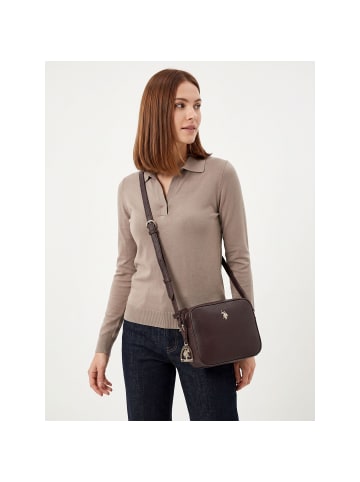 U.S. Polo Assn. Jones Umhängetasche 20 cm in dark brown