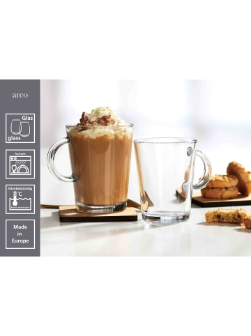 Ritzenhoff & Breker 6er Set Kaffee- / Glühwein-Gläser Arco 380 ml in transparent