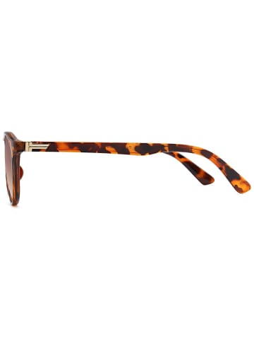 styleBREAKER Sonnenbrille in Demi Braun-Gold / Braun Verlauf