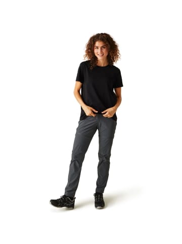 Regatta Mountain Zip Off Pant / Wanderhose Kurzgröße in Grau