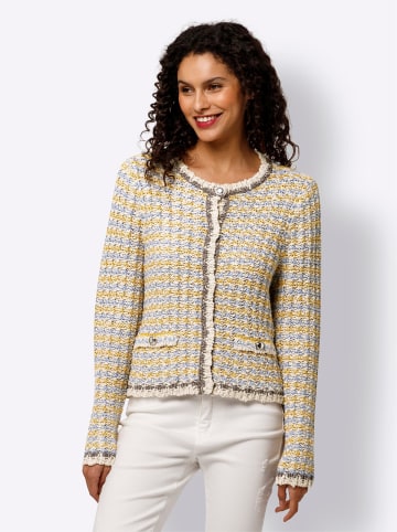 Heine Cardigan in sand-ocker-geringelt