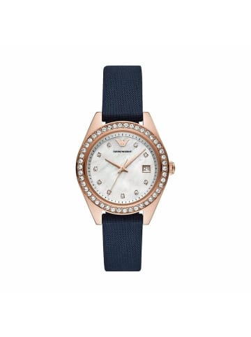 Armani Analoguhr für Damen in blau