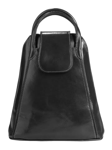 piké Rucksack FATA BUONA echt Leder in schwarz