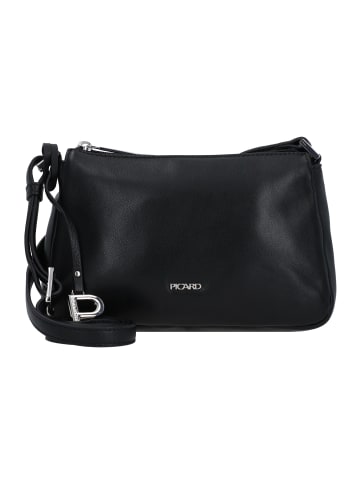 PICARD Really Umhängetasche Leder 22 cm in schwarz