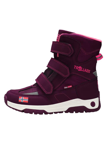 Trollkids Winterschuhe "Lofoten" in Burgunderrot/Helles Kirschrot