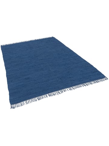 Pergamon Natur-Teppich Jolly Cotton in dunkelblau
