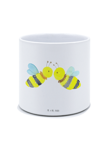 Mr. & Mrs. Panda Pflanzkübel Groß Biene Liebe ohne Spruch in Weiß