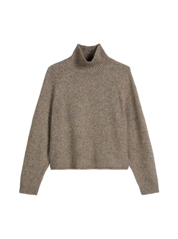 Marc O'Polo Tweed-Pullover regular in Shaded Brown Melange