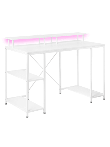 Beliani Schreibtisch CADDO in Weiß - (W) 120 x (H) 86 x (L) 60 cm