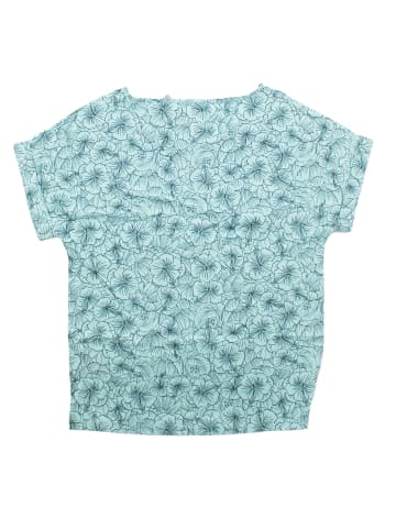 Jack Wolfskin Shirt Hibiscus Flower Tee in Blau