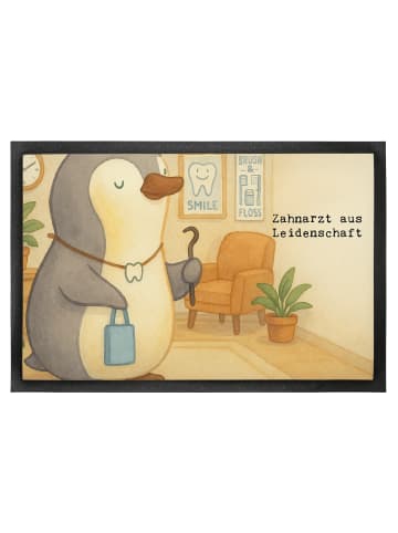 Mr. & Mrs. Panda Schmutzfangmatte Zahnarzt Leidenschaft Design m... in Weiß