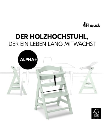 Hauck Hochstuhl Alpha Plus Mint - im Sparset inkl. in gruen
