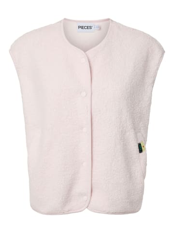 Pieces Weste in Pink Marshmallow