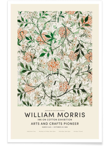 Juniqe Poster "William Morris - Jasmine Exhibition" in Bunt & Cremeweiß