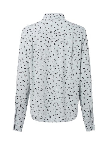 Marc O'Polo Bluse in hellblau schwarz - 0001