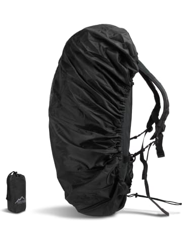 Normani Outdoor Sports Rucksack-Regenüberzug für 80-90 Liter Back Cover V+ in Schwarz