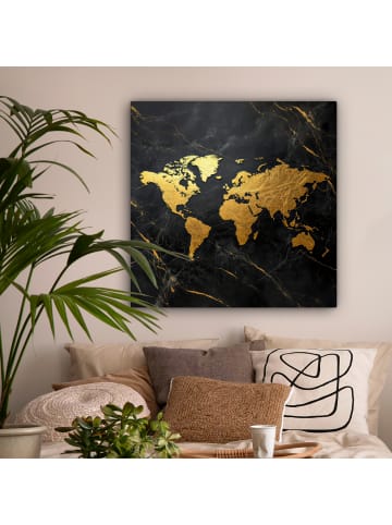 MuchoWow Leinwand Bilder Goldfarben