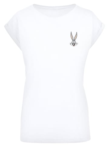 F4NT4STIC T-Shirt Looney Tunes Bugs Bunny Breast Print in weiß