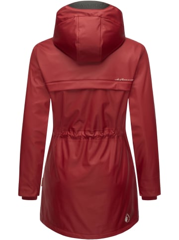 Navahoo Regenmantel Rainy Forest in Blood Red