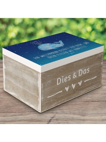 Mr. & Mrs. Panda Geschenkbox Wassermann Ideenflug mit Spruch in Sternenhimmel Blau