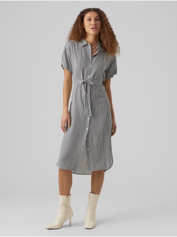 Vero Moda Leichtes Kurzärmliges Basic Midi Kleid VMBUMPY in Weiß