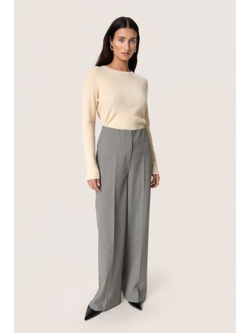 Soaked in Luxury Strickpullover SLSpina Gerade Passform in Sandshell
