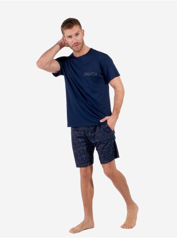 HOM Shorty Broceliande Short Sleepwear in navy print