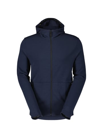 SCOTT M COMMUTERMERINO HOODY in Blau