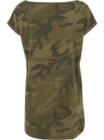 Urban Classics T-Shirts in olive camo