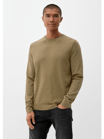 S. Oliver Pullover langarm in Olive